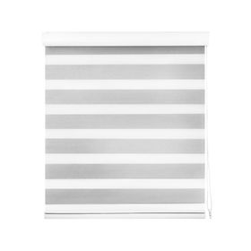 Cortina roller zebra 150x165 cm gris Cotidiana