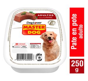 Alimento húmedo perro 250 gr carne Master Dog