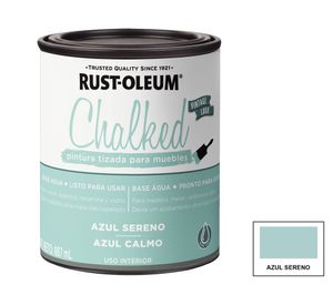 Pintura tizada Chalked azul sereno mate Rust-Oleum