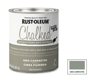 Pintura tizada Chalked gris campestre mate Rust-Oleum