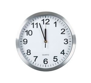 Reloj 25 cm pared plateado Ronda