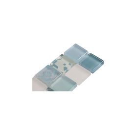 Listel vidrio 30x5 cm line azul Norglas