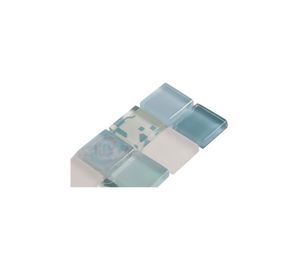 Listel vidrio 30x5 cm line azul Norglas