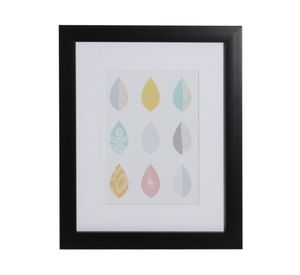 Marco foto 13x18 cm Paspartú negro Cotidiana