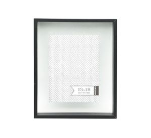 Marco 28x23 cm flotante negro Cotidiana.