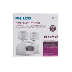 Lámpara emergencia 2 focos Philco