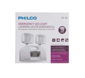Lámpara emergencia 2 focos Philco