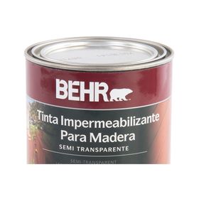 Protector de madera 1/4 galón semi transparente Behr