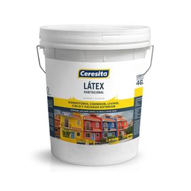 Látex 1 tineta Habitacional blanco mate Ceresita