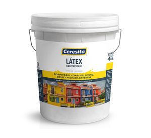 Látex 1 tineta Habitacional blanco mate Ceresita
