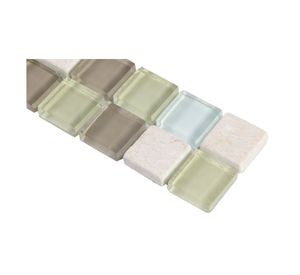 Listel 3x5x30 cm vidrio sabbia esmaltado / mármol Norglas