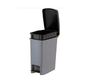 Basurero pedal 12.5 litros Clin gris