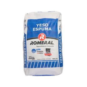 Yeso espuma 25 kg blanco Romeral