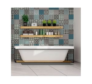 Vinilo adhesivo 15x15 cm menta 12 unidades