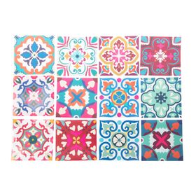 Vinilo adhesivo mural 15x15cm Florencia 12 unidades
