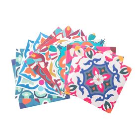 Vinilo adhesivo mural 15x15cm Florencia 12 unidades