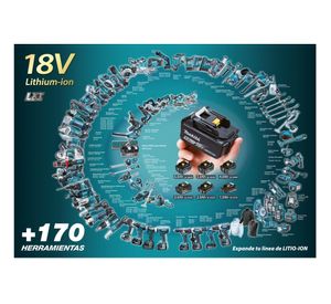 Batería rápida 18V 3,0Ah Li-Ion 197600-6 Makita