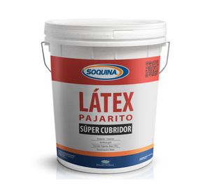 Látex 1 tineta Pajarito blanco mate Soquina