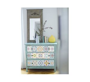 Vinilo adhesivo 15x15 cm Blumen 12 unidades