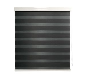 Cortina roller zebra 180x165 cm gris oscuro