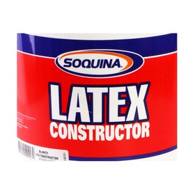 Látex 1 tineta Constructor blanco Soquina