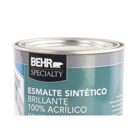 Esmalte sintético 1/4 galón Specialty blanco brillante Behr