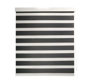 Cortina roller zebra 180x250 cm gris oscuro Cotidiana