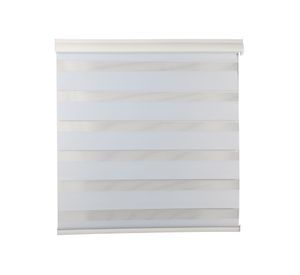 Cortina roller blackout zebra 180x250 cm blanco Cotidiana