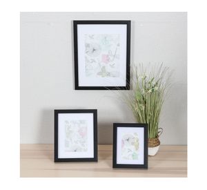 Marco foto 10x15 cm Paspartú negro Cotidiana