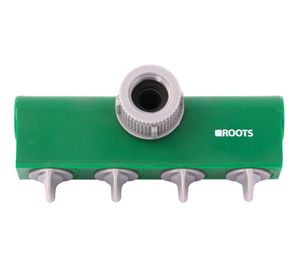 Adaptador 1'' 4 vías verde Roots
