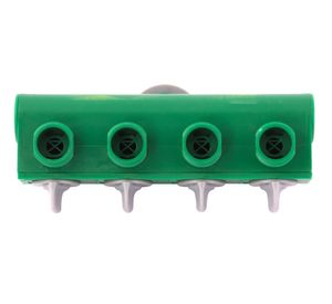 Adaptador 1'' 4 vías verde Roots