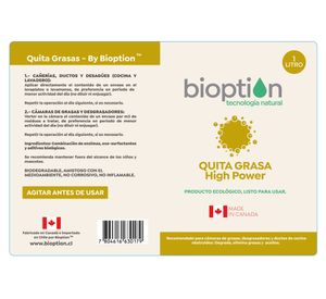 Quita grasas 1 litro Alto poder Bioption