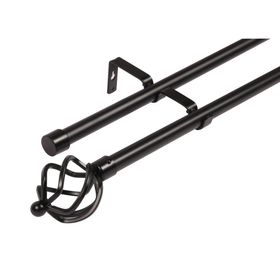 Barra extensible 120/210 cm piña negro Cotidiana