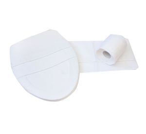 Set de baño 3 piezas deshilado blanco Cotidiana