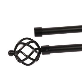 Barra extensible 120/210 cm piña negro Cotidiana