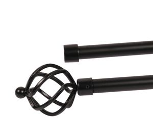 Barra extensible 120/210 cm piña negro Cotidiana