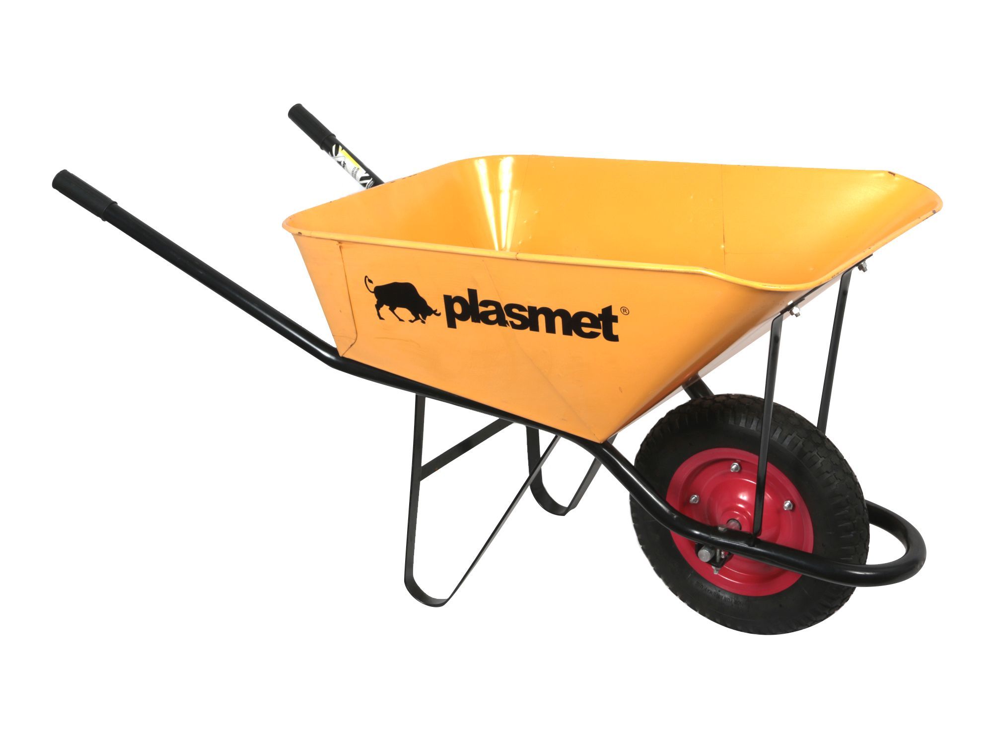 Carretilla Concretera 90 Litros Amarilla Plasmet CC-2