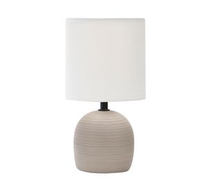 Lámpara sobremesa 1L E27 concreto beige Abitare