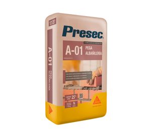 Mortero pega albañilería normal A01 predosificado 25 kg