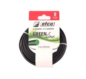 Nylon cortacésped 7 m 3,3 mm negro Efco