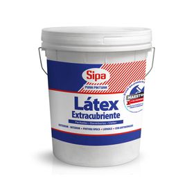 Látex 1 tineta Extracubriente blanco invierno mate Sipa