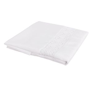 Cortina baño 180x180 cm bolillo blanco Cotidiana