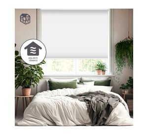 Cortina roller blackout 150x165 cm gris claro Cotidiana