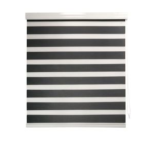Cortina roller zebra 120x250 cm gris oscuro Cotidiana