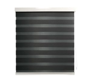 Cortina roller zebra 120x250 cm gris oscuro Cotidiana