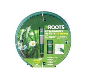 Kit manguera 1,2'' 10 m verde Roots