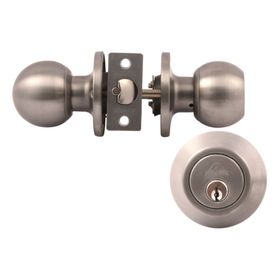 Cerradura acceso principal + cerrojo Mariposa inox Arnik