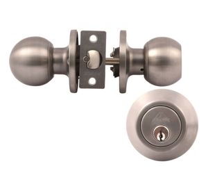 Cerradura acceso principal + cerrojo Mariposa inox Arnik