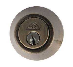 Cerrojo seguridad puerta entrada mariposa envejecido Arnik