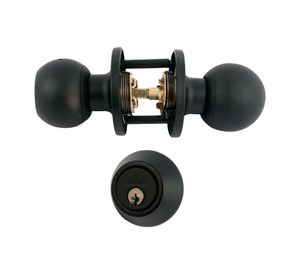 Cerradura acceso principal + cerrojo Mariposa negro Arnik